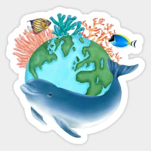 Dolphin and His World, Sea Life Sticker